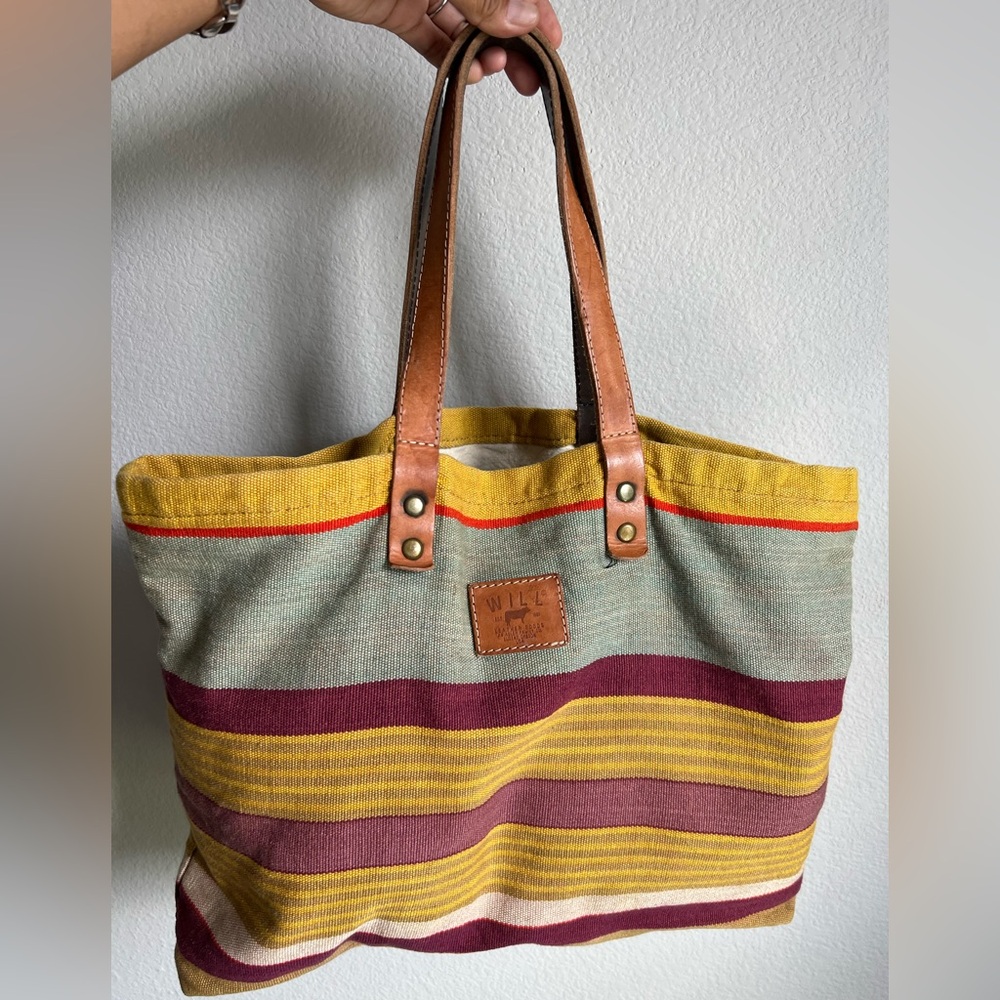 Will Leather Goods Reversible TEXTILE TOTE
